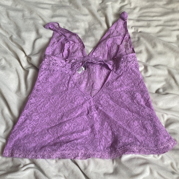 Victoria’s Secret Lace Cami Tank | Soft Girl Coquette Vibes Vintage Y2K Size L - Picture 5 of 8